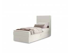 Łóżko pojedyncze kontynentalne NATURE z wbudowanym materacem i pojemnikiem 4