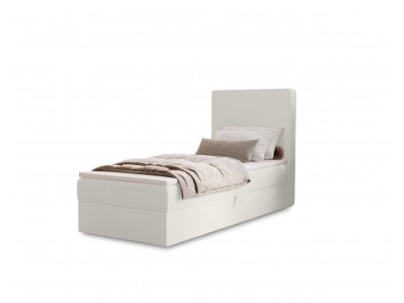 Łóżko pojedyncze kontynentalne NATURE z wbudowanym materacem i pojemnikiem 4