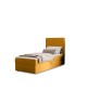 Łóżko pojedyncze kontynentalne NATURE z wbudowanym materacem i pojemnikiem 6