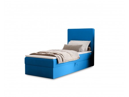 Łóżko tapicerowane jednoosobowe sypialniane NATURE z wbudowanym materacem i pojemnikiem 14