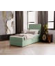 Łóżko tapicerowane jednoosobowe sypialniane NATURE z wbudowanym materacem i pojemnikiem15