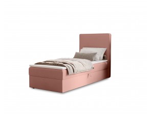 Łóżko tapicerowane jednoosobowe sypialniane NATURE z wbudowanym materacem i pojemnikiem 18