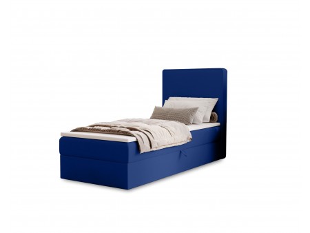 Łóżko tapicerowane jednoosobowe sypialniane NATURE z wbudowanym materacem i pojemnikiem 22