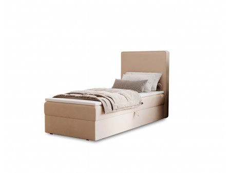 Łóżko tapicerowane jednoosobowe sypialniane NATURE z wbudowanym materacem i pojemnikiem23