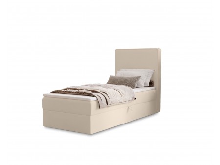 Łóżko pojedyncze kontynentalne NATURE z wbudowanym materacem i pojemnikiem