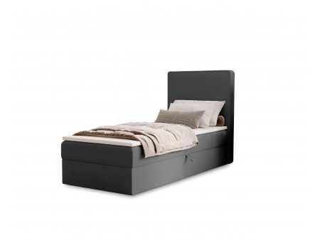 Łóżko pojedyncze kontynentalne NATURE z wbudowanym materacem i pojemnikiem