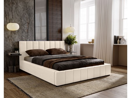 Łóżko tapicerowane sypialniane NERO ze stelażem i pojemnikiem na pościel 14