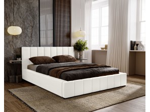 Łóżko tapicerowane sypialniane NERO ze stelażem i pojemnikiem na pościel 15