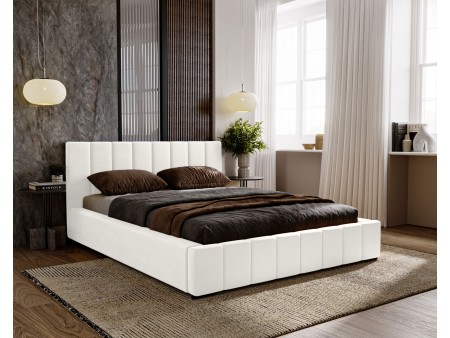 Łóżko tapicerowane sypialniane NERO ze stelażem i pojemnikiem na pościel 15