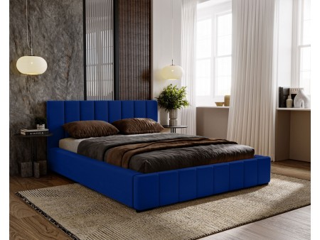 Łóżko tapicerowane sypialniane NERO ze stelażem i pojemnikiem na pościel 18