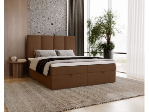 Łóżko kontynentalne MALMO z podnoszonym zagłowiem i wbudowanym materacem 8