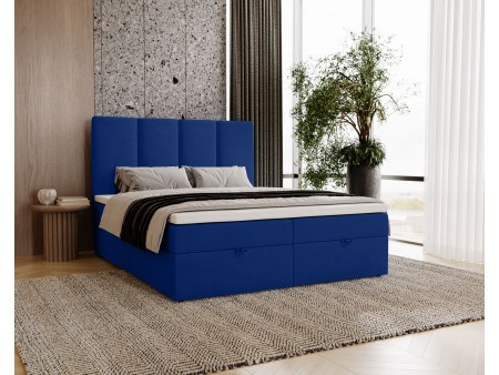 Łóżko kontynentalne MALMO z podnoszonym zagłowiem i wbudowanym materacem 9