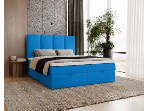 Łóżko kontynentalne MALMO z podnoszonym zagłowiem i wbudowanym materacem 10