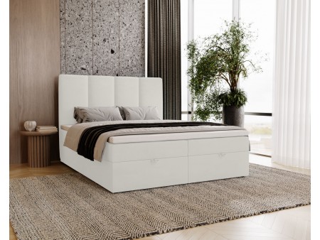 Łóżko kontynentalne MALMO z podnoszonym zagłowiem i wbudowanym materacem 13