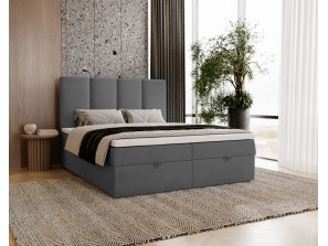 Łóżko kontynentalne MALMO z podnoszonym zagłowiem i wbudowanym materacem 14