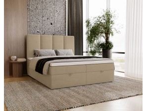 Łóżko kontynentalne MALMO z podnoszonym zagłowiem i wbudowanym materacem  15