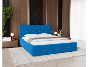 Łóżko tapicerowane do sypialni GOLDEN PREMIUM ze stelażem i pojemnikiem na pościel 9