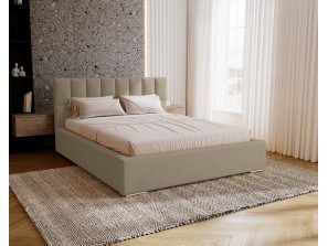 Łóżko tapicerowane z pojemnikiem DREAM ze stelażem 15