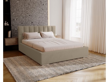 Łóżko tapicerowane z pojemnikiem DREAM ze stelażem 15