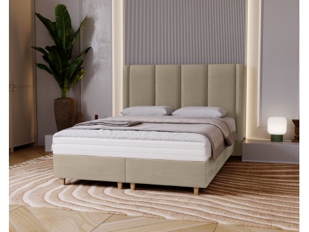 Łóżko tapicerowane na nóżkach BELLA