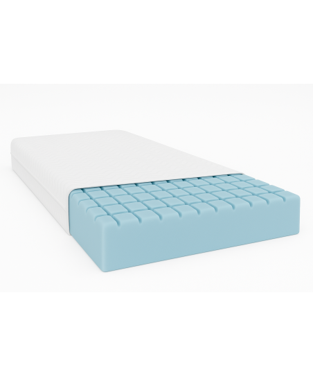 Materac piankowy SENGOF wysokość materaca 25 cm pianka T25, H3, średnio twardy, masujący, dwustronny, antyalergiczny, 7 stref
