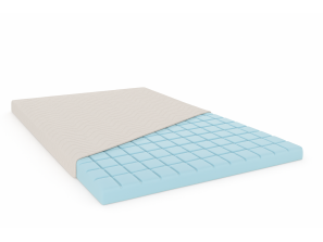 Materac nawierzchniowy 160x200 KOSTKA H3, Nakładka na łóżko, profilowany, antyalergiczny, wys. 5cm