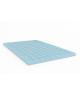 Materac nawierzchniowy KOSTKA 100x200x5 topper, nakładka na łóżko, H3 średnio twardy, profilowany, dwustronny, antyalergiczny