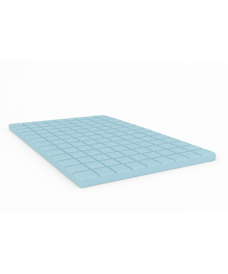 Materac nawierzchniowy KOSTKA 90x200x5 topper, nakładka na łóżko, H3 średnio twardy, profilowany, dwustronny, antyalergiczny