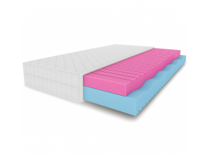 Materac piankowy MARPUR 100x200x15 - 7 stref, warstwa masująca, dwustronny, , twardość H2/H3, miękki/średnio twardy