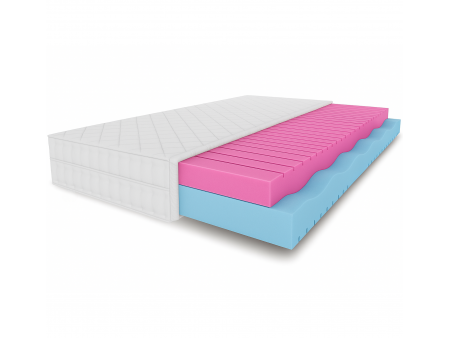 Materac piankowy MARPUR H2/H3, dwustronny, pianka T25, warstwa masująca, 25cm.
