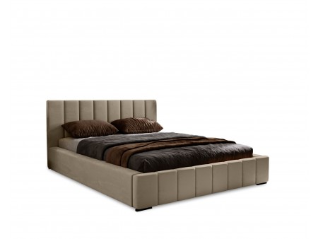 Łóżko tapicerowane NERO 160x200 stelaż + pojemnik - VELLUTO MIKA3 - WYSYŁKA DO 5 DNI ROBOCZYCH