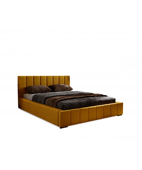 WYSYŁKA DO 5 DNI ROBOCZYCH - Łóżko tapicerowane NERO 180x200 stelaż + pojemnik - Magic Velvet 2215