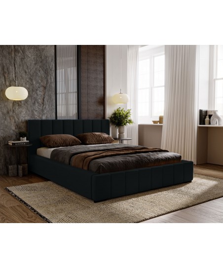 WYSYŁKA DO 5 DNI ROBOCZYCH - Łóżko tapicerowane NERO 180x200 stelaż + pojemnik - Magic Velvet 2219