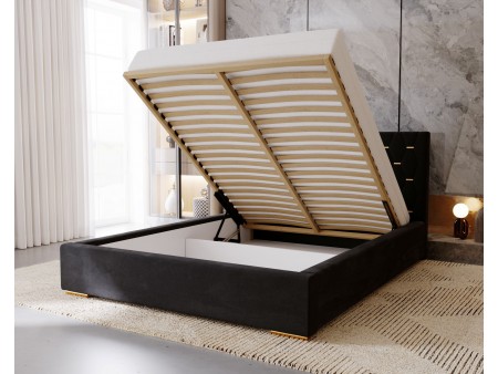Łóżko tapicerowane GOLDEN 160x200 stelaż + pojemnik - Magic Velvet 2219 - WYSYŁKA DO 5 DNI ROBOCZYCH