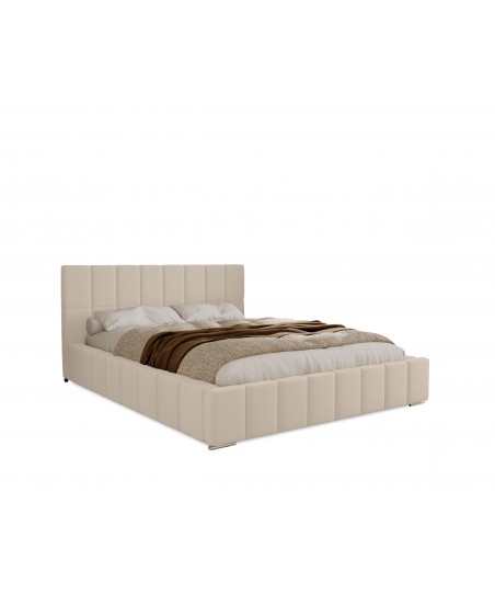 WYSYŁKA DO 5 DNI ROBOCZYCH - Łóżko tapicerowane NERO 140x200 stelaż + pojemnik - Amor Velvet 4323