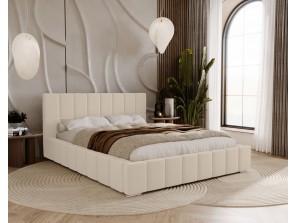 WYSYŁKA DO 5 DNI ROBOCZYCH - Łóżko tapicerowane NERO 140x200 stelaż + pojemnik - Amor Velvet 4323