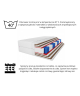 Materac kieszeniowy PLUS SIZE COMBO 80x200x31 – bardzo twardy H5, kokos, pianka T25, pocket, dwustronny, antyalegriczny
