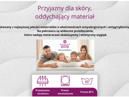 Materac kieszeniowy 120x200 PREMIUM H3, 7 stref, pianka masująca, antyalergiczny, pocket, wys. 19cm