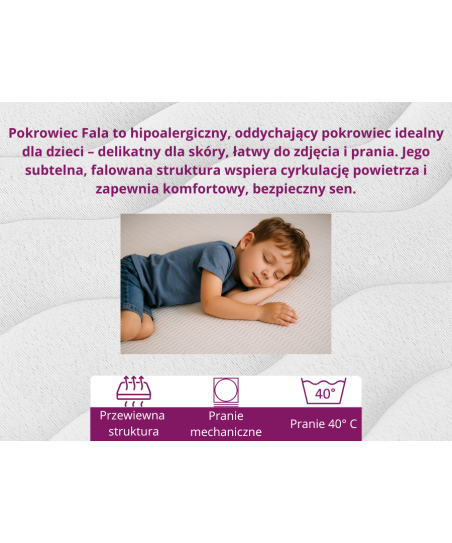 Materac dla dziecka 60x120x8 cm BABY - H2 - miękki