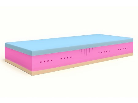 Materac piankowy SENARI H3, pianka T25, VISCO, lateks, dwustronny, antyalergiczny, wys. 21cm