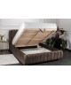 Łóżko tapicerowane do sypialni VENUS ze stelażem i pojemnikiem na pościel 4
