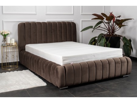 Łóżko tapicerowane do sypialni VENUS ze stelażem i pojemnikiem na pościel 5