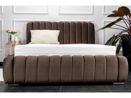 Łóżko tapicerowane do sypialni VENUS ze stelażem i pojemnikiem na pościel8