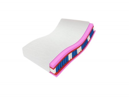 Materac kieszeniowy 100x200 MUVIESO H3, pocket, pianka HR, antyalergiczny, 7 stref, wys. 19cm