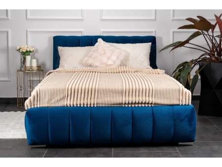 Łóżko tapicerowane do sypialni MONACO ze stelażem i pojemnikiem na pościel