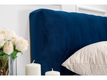 Łóżko tapicerowane do sypialni MONACO ze stelażem i pojemnikiem na pościel 5