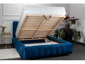 Łóżko tapicerowane do sypialni MONACO ze stelażem i pojemnikiem na pościel 4