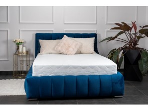 Łóżko tapicerowane do sypialni MONACO ze stelażem i pojemnikiem na pościel 3