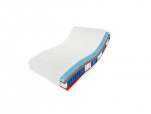 Materac kieszeniowy 90x200 PREMIUM KOKOS H3/H4, warstwa masująca, sprężyny pocket, 7 stref, wys. 21cm 56