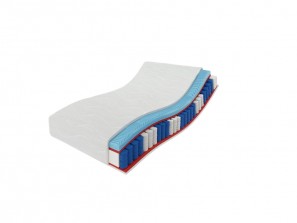 Materac kieszeniowy PREMIUM 140x200x19 – 7 stref, pianka masująca, H3, pocket
